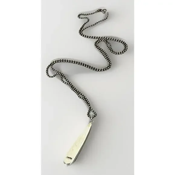 ZUNI Galaxy Rainbow Kachina Micro Inlay Pendant 925 Sterling Silver Necklace - Picture 9 of 16